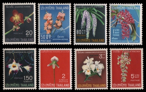 Thailand 1967 - Mi-Nr. 493-500 ** - MNH - Orchideen / Orchids