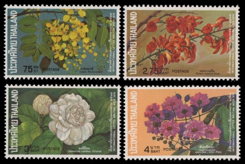 Thailand 1974 - Mi-Nr. 723-726 ** - MNH - Blumen / Flowers