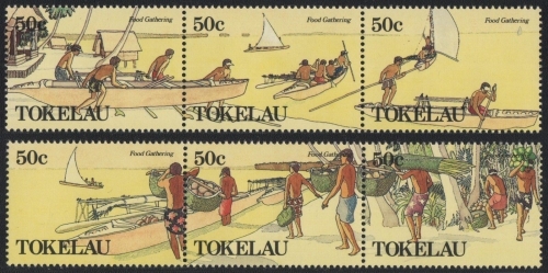 Tokelau 1989 - Mi-Nr. 165-170 ** - MNH - Fischfang
