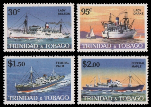 Trinidad & Tobago 1985 - Mi-Nr. Mi.Nr. 517-520 ** - MNH - Schiffe / Ships