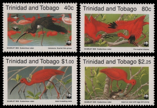 Trinidad & Tobago 1990 - Mi-Nr. 596-599 ** - MNH - Vögel / Birds