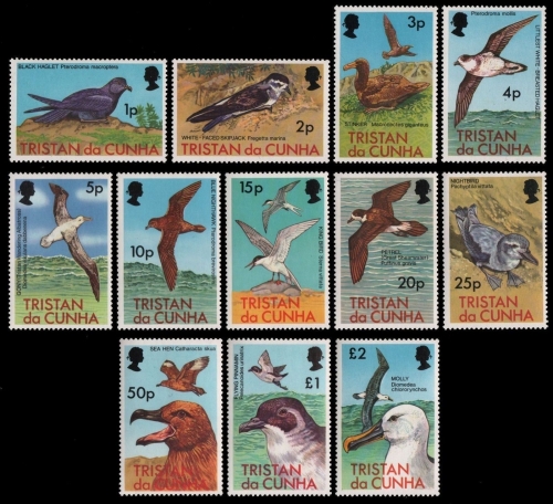 Tristan da Cunha 1977 - Mi-Nr. 222-233 ** - MNH - Vögel / Birds