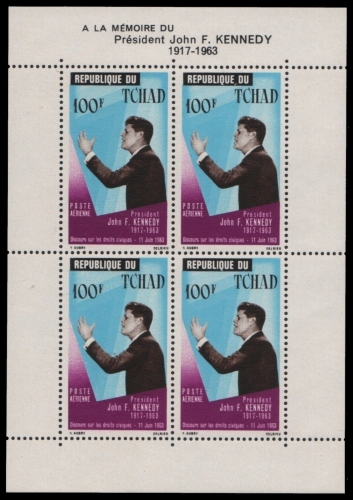 Tschad 1964 - Mi-Nr. Block 2 ** - MNH - Kennedy
