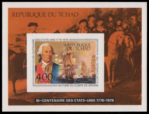 Tschad 1976 - Mi-Nr. Block 64 B ** - MNH - ungezähnt / imp. - 200 Jahre USA