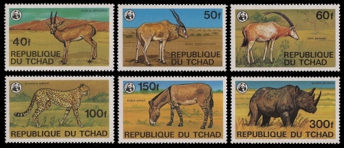 Tschad 1979 - Mi-Nr. 849-854 ** - MNH - Wildtiere / Wild animals