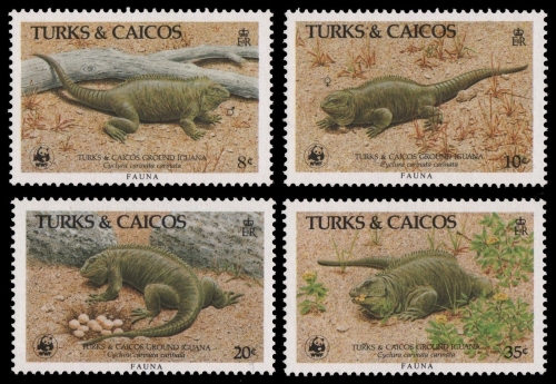 Turks- & Caicos 1986 - Mi-Nr. 777-780 ** - MNH - Reptilien / Reptiles