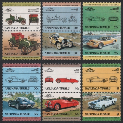 Tuvalu - Nanumaga 1984 - Mi-Nr. 1-12 ** - MNH - Auto / Cars