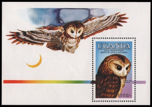 Uganda 1985 - Mi-Nr. Block 51 ** - MNH - Vögel / Birds - Audubon