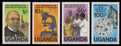 Uganda 1982 - Mi-Nr. 319-322 ** - MNH - Robert Koch
