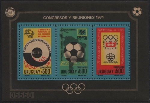 Uruguay 1974 - Mi-Nr. Block 21 ** - MNH - Fussball / Soccer