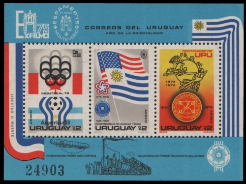Uruguay 1975 - Mi-Nr. Block 28 ** - MNH - Fußball / Soccer, football