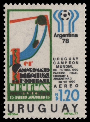 Uruguay 1977 - Mi-Nr. 1463 (aus Block) ** - MNH - Fußball / Soccer