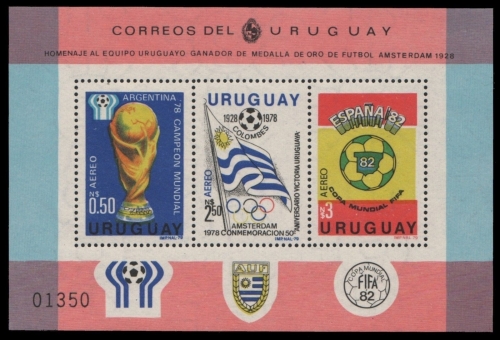 Uruguay 1979 - Mi-Nr. Block 44 ** - MNH - Fußball / Soccer, football