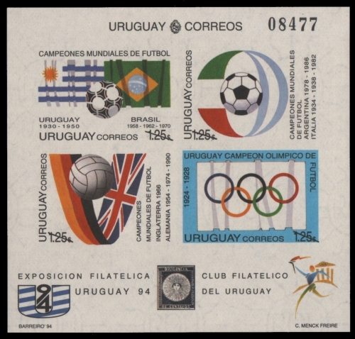 Uruguay 1981 - Mi-Nr. Block 63 ungezähnt / imp. ** - MNH - Fußball / Soccer