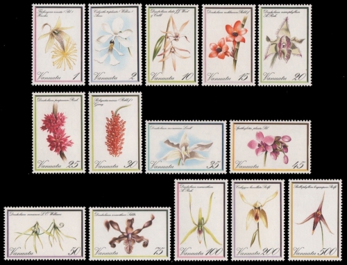 Vanuatu 1982 - Mi-Nr. 621-634 ** - MNH - Orchideen / Orchids