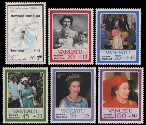 Vanuatu 1987 - Mi-Nr. 744-749 ** - MNH - Hilfsfonds / Hurricane Relief Funds
