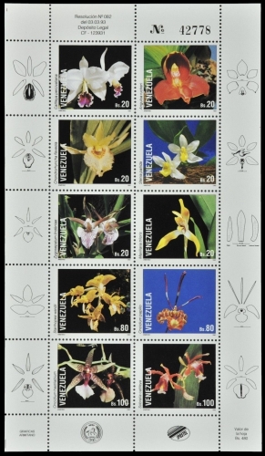 Venezuela 1993 - Mi-Nr. 2768-2777 ** - MNH - Orchideen / Orchids