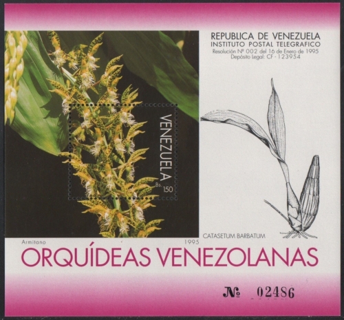 Venezuela 1995 - Mi-Nr. Block 46 ** - MNH - Orchideen / Orchids