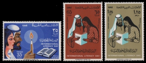 Ver. Arabische Emirate 1974 - Mi-Nr. 28-30 ** - MNH - Bildungstag