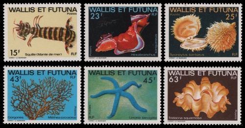 Wallis & Futuna 1979 - Mi-Nr. 361-366 ** - MNH - Meeresleben