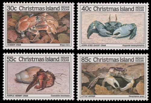 Weihnachtsinsel 1985 - Mi-Nr. 199-202 ** - MNH - Krabben / Crabs