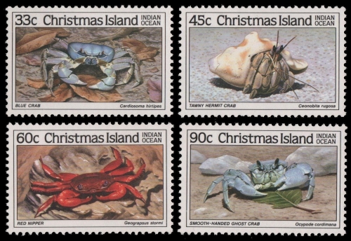 Weihnachtsinsel 1985 - Mi-Nr. 203-206 ** - MNH - Krabben / Crabs