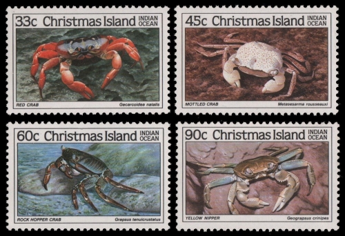 Weihnachtsinsel 1985 - Mi-Nr. 207-210 ** - MNH - Krabben / Crabs