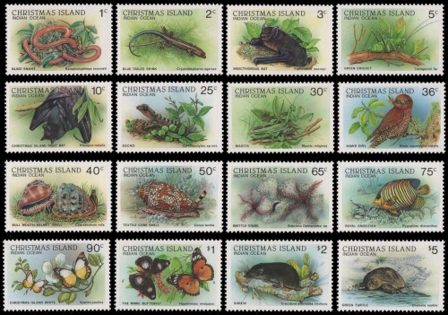 Weihnachtsinsel 1987 - Mi-Nr. 233-248 ** - MNH - Fauna & Flora