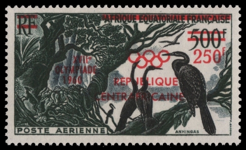 Zentralafrikanische Rep. 1960 - Mi-Nr. 16 ** - MNH - Vögel / Birds