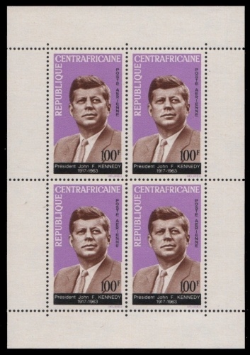 Zentralafrikanische Rep. 1964 - Mi-Nr. Block 3 ** - MNH - Kennedy