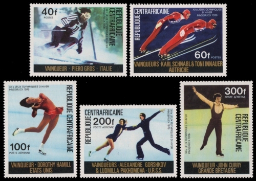Zentralafrikanische Rep. 1976 - Mi-Nr. 417-421 ** - MNH - Olympia