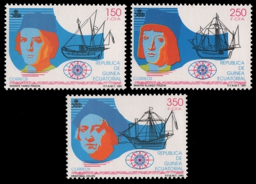 Äquatorial-Guinea 1991 - Mi-Nr. 1738-1740 ** - MNH - Schiffe / Ships