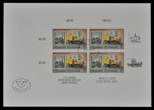 Österreich 1998 - Mi-Nr. 2270 I - KLB - WIPA 2000- FDC