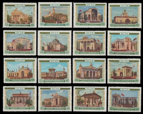 Russia / Sowjetunion 1955 - Mi-Nr. 1764-1779 ** - MNH - Landwirtschaft