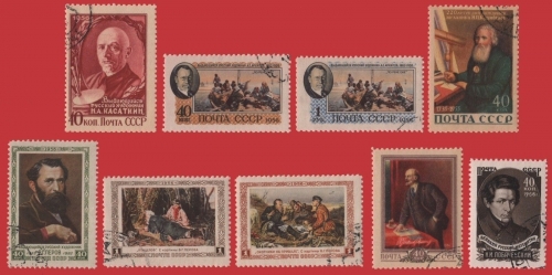 Russia / Sowjetunion 1956 gest / used - 6 komplette Ausgaben