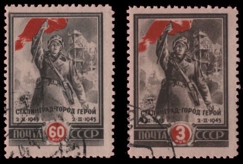 Russia / Sowjetunion 1945 - Mi-Nr. 951-952 A gest / used - Stalingrad