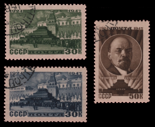 Russia / Sowjetunion 1947 - Mi-Nr. 1085-1087 gest / used