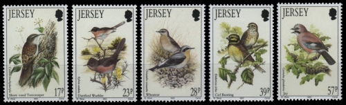 Jersey 1993 - Mi-Nr. 630-634 ** - MNH - Vögel / Birds