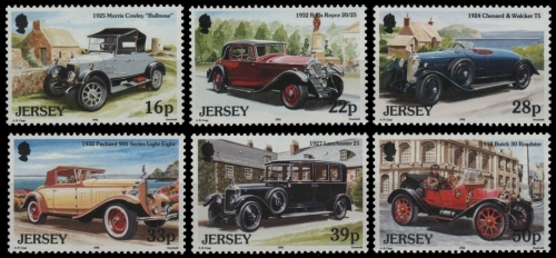 Jersey 1992 - Mi-Nr. 585-590 ** - MNH - Autos / Cars