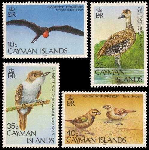 Kaiman-Inseln 1986 - Mi-Nr. 566-569 ** - MNH - Vögel / Birds