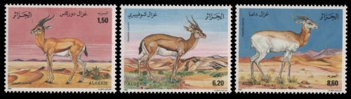 Algerien 1992 - Mi-Nr. 1061-1063 ** - MNH - Gazellen