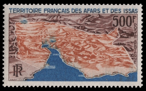 Afar und Issa 1968 - Mi-Nr. 18 ** - MNH - Reliefkarte