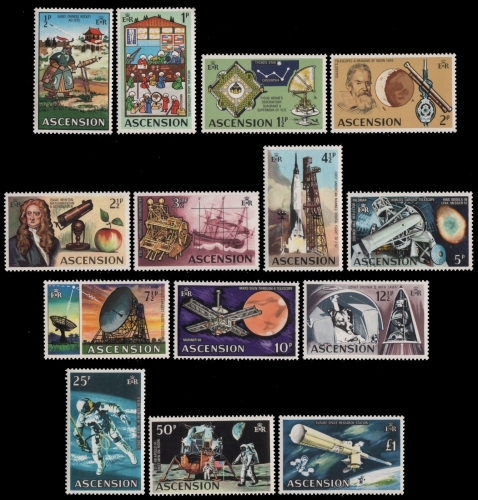 Ascension 1971 - Mi-Nr. 138-151 ** - MNH - Raumfahrt / Space