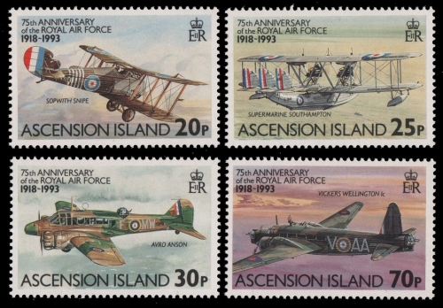 Ascension 1993 - Mi-Nr. 602-605 ** - MNH - Flugzeuge / Airplanes
