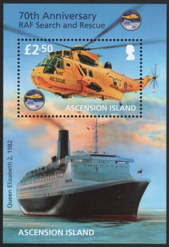 Ascension 2011 - Mi-Nr. Block 67 ** - MNH - Helikopter