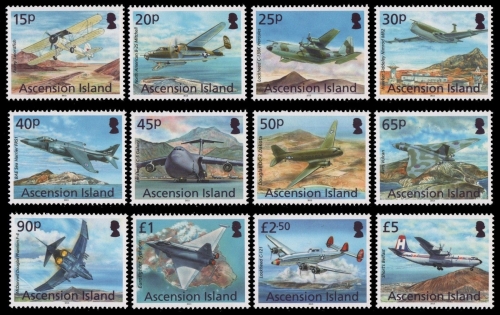 Ascension 2013 - Mi-Nr. 1194-1205 ** - MNH - Flugzeuge / Airplanes