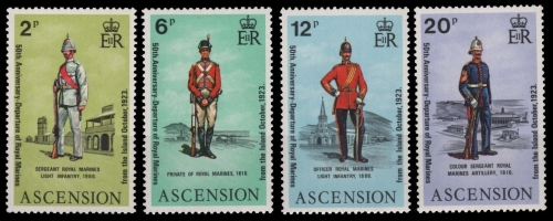 Ascension 1973 - Mi-Nr. 173-176 ** - MNH - Uniformen / Uniforms