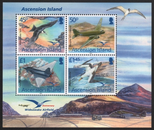 Ascension 2012 - Mi-Nr. Block 73 ** - MNH - Vögel - Flugzeuge