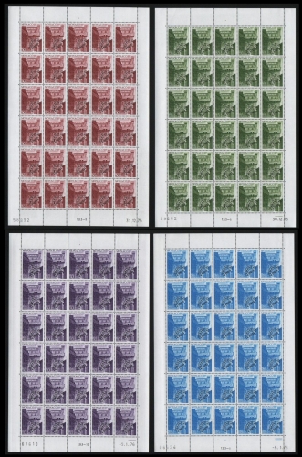 Monaco 1976 - Mi-Nr. 1207-1210 ** - MNH - Bogen - Vorausentwertung