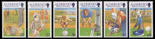 Alderney 2001 - Mi-Nr. 173-178 ** - MNH - Golf